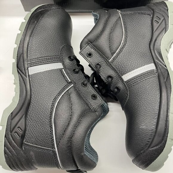 NEW Safewaypower Men's Steel Toe Boots Slip-Resistant in Black Size 10 - Picture 2 of 5